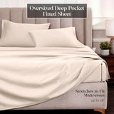Egyptian Cotton Sateen Sheet Set 1500 Thread Count Ivory - Egyptian Cotton Sheet Set by Superior Brand