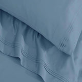 Egyptian Cotton Sateen Sheet Set 1500 Thread Count Medium Blue - Egyptian Cotton Sheet Set by Superior Brand