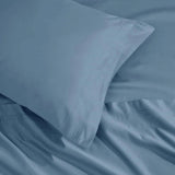 Egyptian Cotton Sateen Sheet Set 1500 Thread Count Medium Blue - Egyptian Cotton Sheet Set by Superior Brand