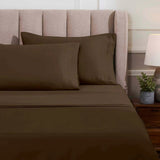 Egyptian Cotton Sateen Sheet Set 1500 Thread Count Mocha - Egyptian Cotton Sheet Set by Superior Brand