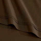 Egyptian Cotton Sateen Sheet Set 1500 Thread Count Mocha - Egyptian Cotton Sheet Set by Superior Brand