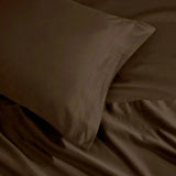 Egyptian Cotton Sateen Sheet Set 1500 Thread Count Mocha - Egyptian Cotton Sheet Set by Superior Brand