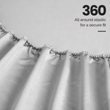 Egyptian Cotton Sateen Sheet Set 1500 Thread Count Platinum - Egyptian Cotton Sheet Set by Superior Brand