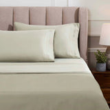 Egyptian Cotton Sateen Sheet Set 1500 Thread Count Sage - Egyptian Cotton Sheet Set by Superior Brand