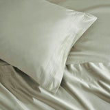 Egyptian Cotton Sateen Sheet Set 1500 Thread Count Sage - Egyptian Cotton Sheet Set by Superior Brand