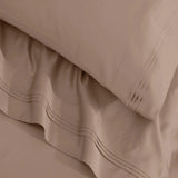 Egyptian Cotton Sateen Sheet Set 1500 Thread Count Taupe - Egyptian Cotton Sheet Set by Superior Brand