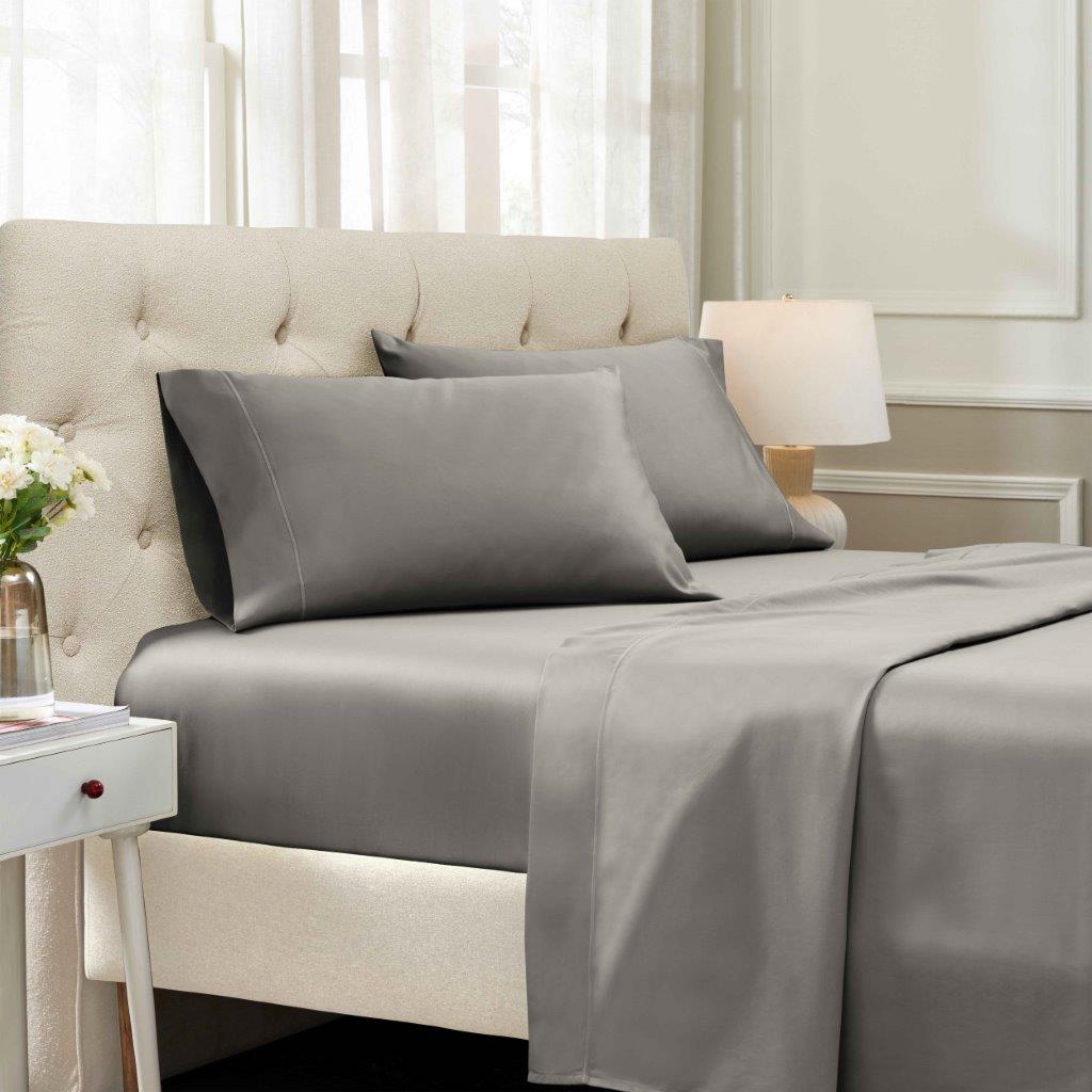 Egyptian Cotton Sateen Embroidered Sheet Set 1500 Thread Count - Egyptian Cotton Sheet Set by Superior Brand