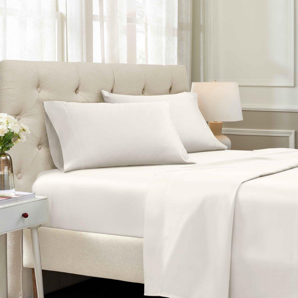 Egyptian Cotton Sateen Embroidered Sheet Set 1500 Thread Count - Egyptian Cotton Sheet Set by Superior Brand