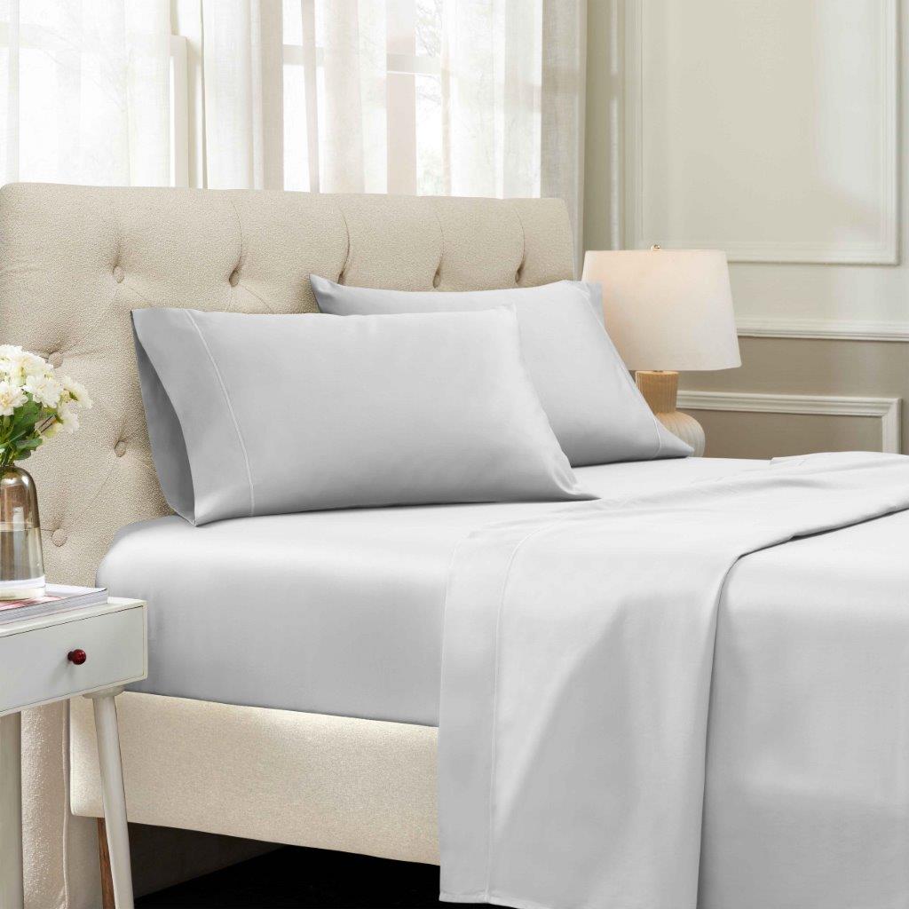 Egyptian Cotton Sateen Embroidered Sheet Set 1500 Thread Count - Egyptian Cotton Sheet Set by Superior Brand