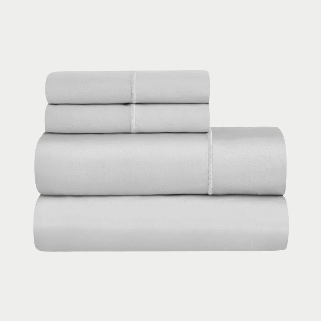 Egyptian Cotton Sateen Embroidered Sheet Set 1500 Thread Count - Egyptian Cotton Sheet Set by Superior Brand