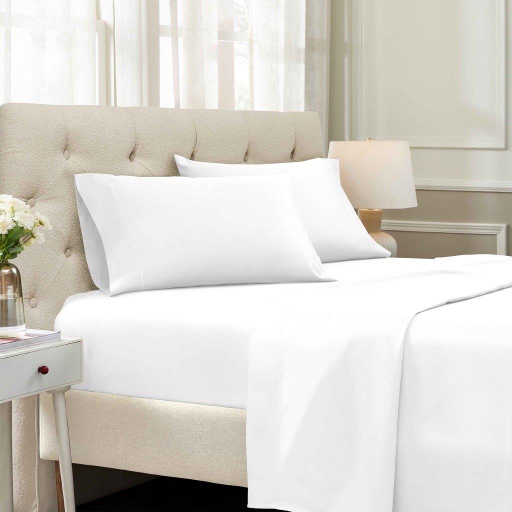 Egyptian Cotton Sateen Embroidered Sheet Set 1500 Thread Count - Egyptian Cotton Sheet Set by Superior Brand