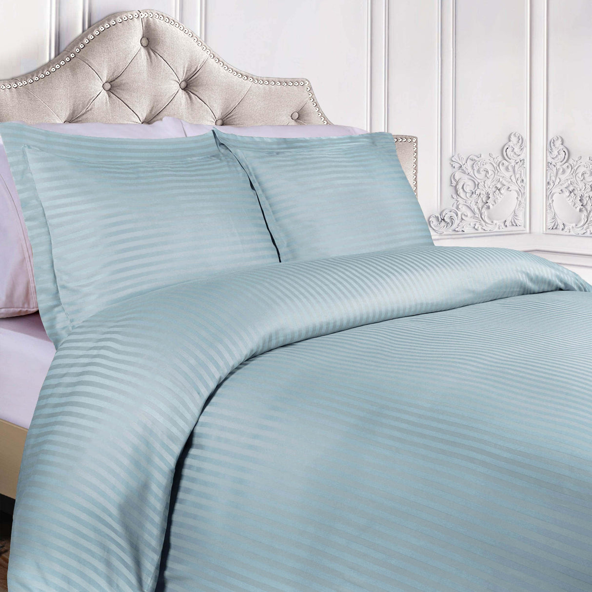 Egyptian Cotton 300 Thread Count Duvet Cover Set - Egyptian Cotton Duvet Cover Set by Superior Brand