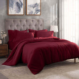 Egyptian Cotton 300 Thread Count Solid Luxury Duvet Cover Set - Egyptian Cotton Duvet Cover Set by Superior Brand