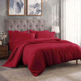 Egyptian Cotton 300 Thread Count Solid Luxury Duvet Cover Set - Egyptian Cotton Duvet Cover Set by Superior Brand