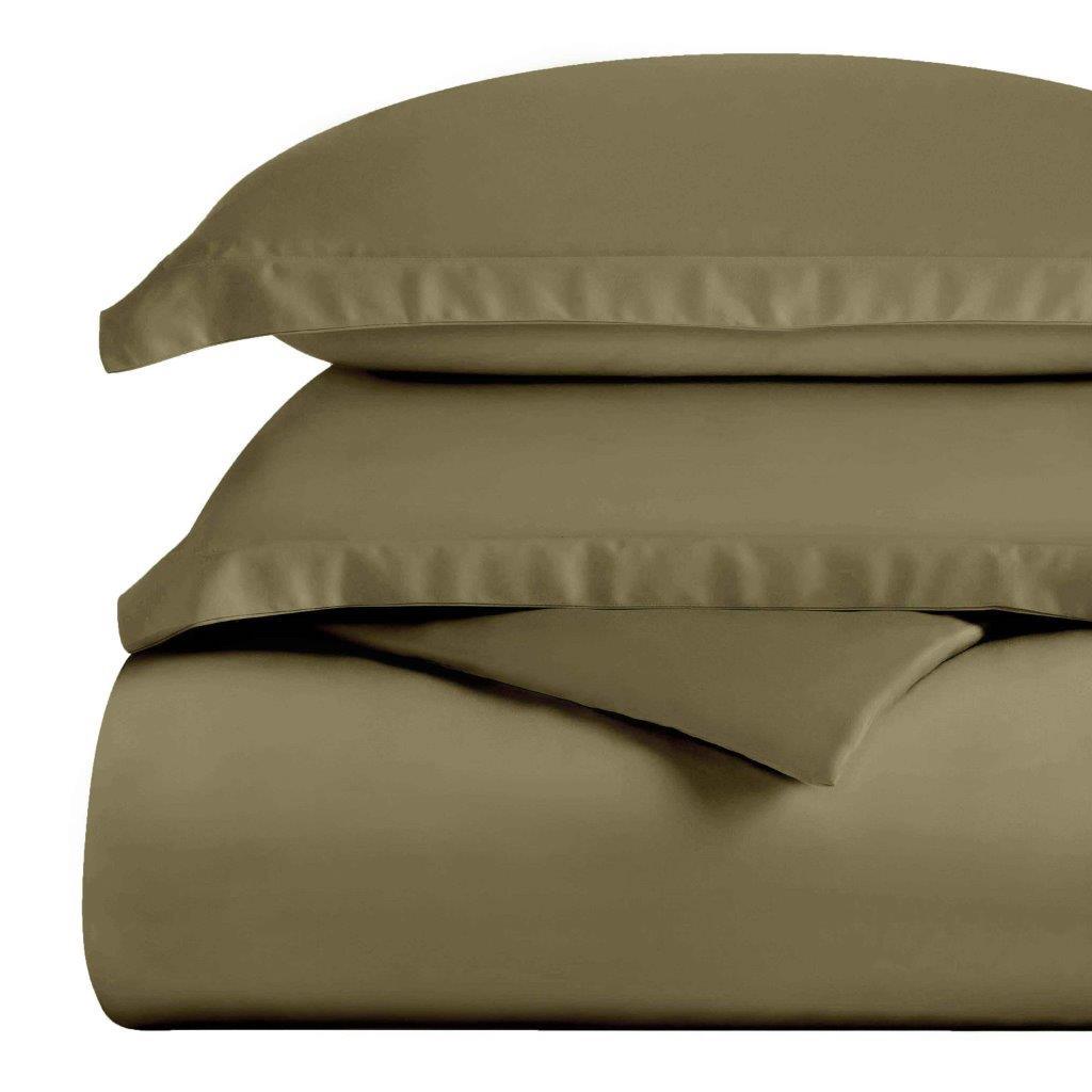 Egyptian Cotton 300 Thread Count Solid Luxury Duvet Cover Set - Egyptian Cotton Duvet Cover Set by Superior Brand