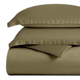 Egyptian Cotton 300 Thread Count Solid Luxury Duvet Cover Set - Egyptian Cotton Duvet Cover Set by Superior Brand