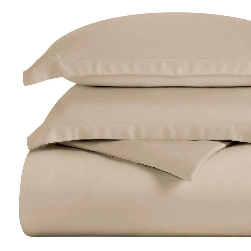 Egyptian Cotton 300 Thread Count Solid Luxury Duvet Cover Set - Egyptian Cotton Duvet Cover Set by Superior Brand