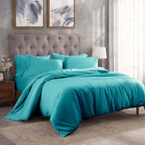 Egyptian Cotton 300 Thread Count Solid Luxury Duvet Cover Set - Egyptian Cotton Duvet Cover Set by Superior Brand