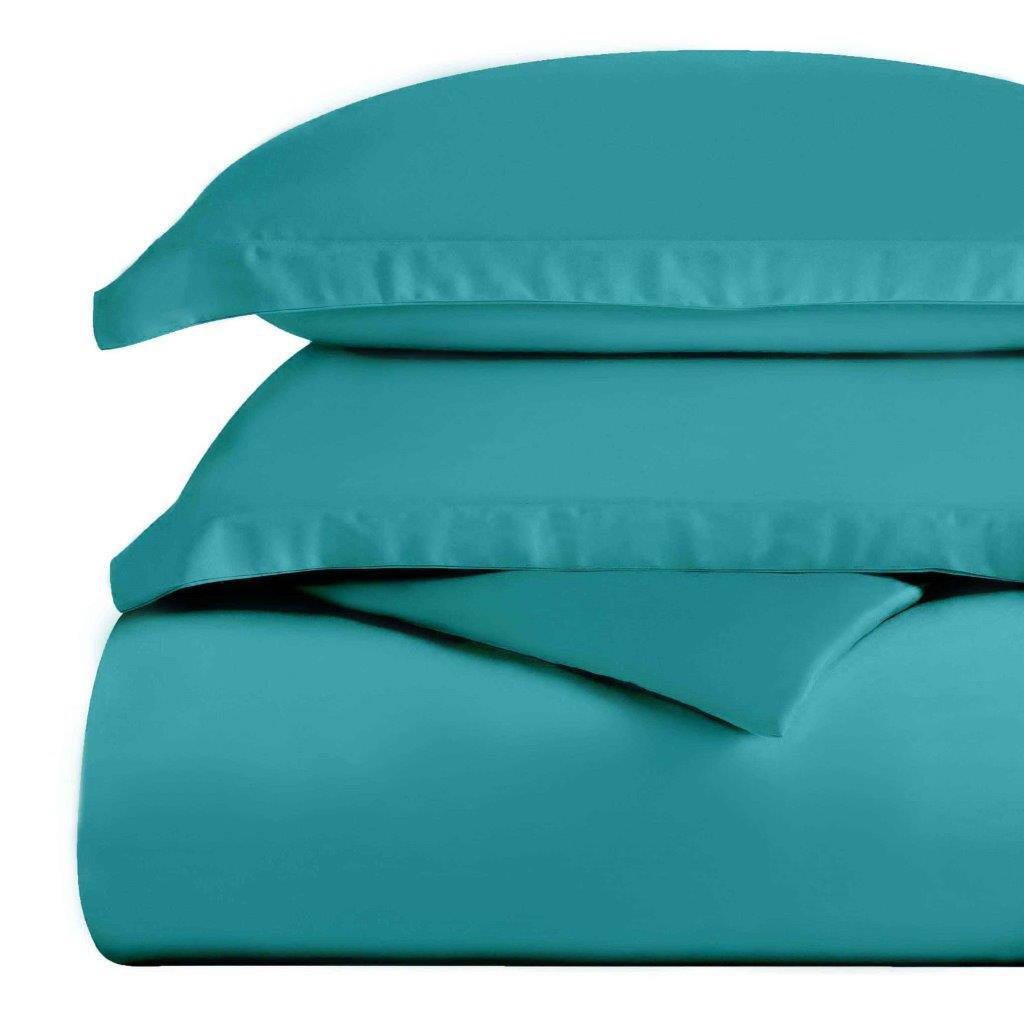 Egyptian Cotton 300 Thread Count Solid Luxury Duvet Cover Set - Egyptian Cotton Duvet Cover Set by Superior Brand
