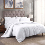 Egyptian Cotton 300 Thread Count Solid Luxury Duvet Cover Set - Egyptian Cotton Duvet Cover Set by Superior Brand