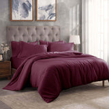 Egyptian Cotton 300 Thread Count Solid Luxury Duvet Cover Set - Egyptian Cotton Duvet Cover Set by Superior Brand