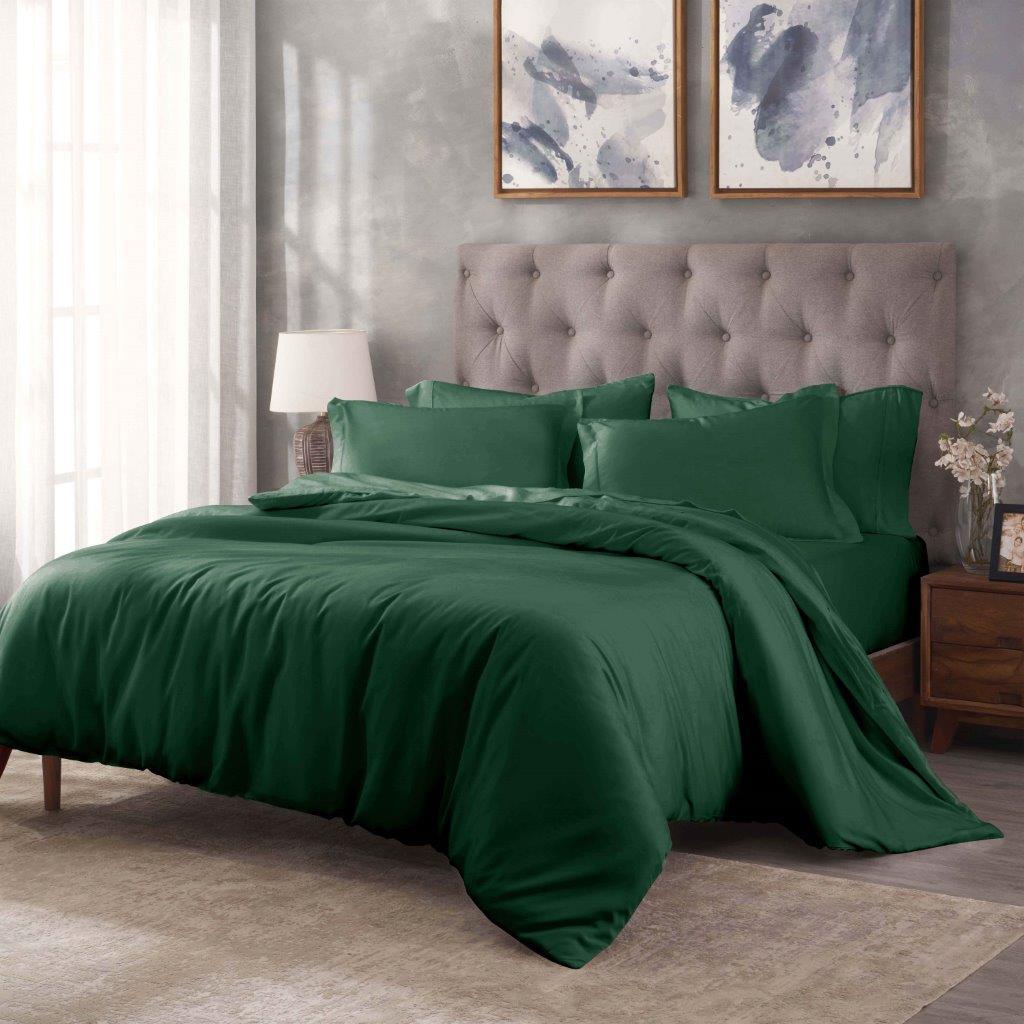 Egyptian Cotton 400 Thread Count Solid Luxury Duvet Cover Set - Egyptian Cotton Duvet Cover Set by Superior
