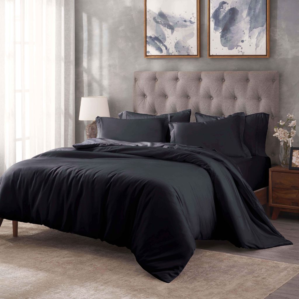 Egyptian Cotton 400 Thread Count Solid Luxury Duvet Cover Set - Egyptian Cotton Duvet Cover Set by Superior