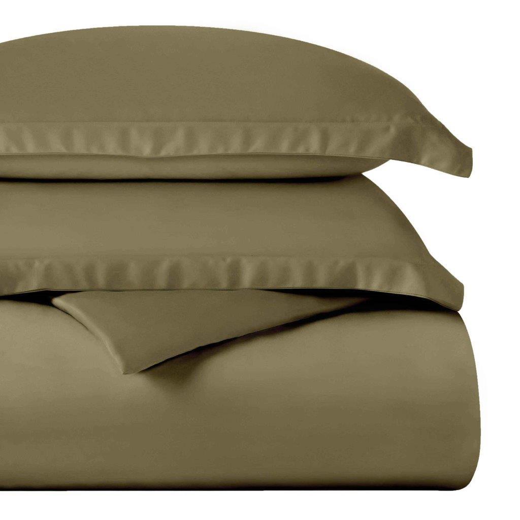 Egyptian Cotton 400 Thread Count Solid Luxury Duvet Cover Set - Egyptian Cotton Duvet Cover Set by Superior