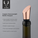 Summit heavyweight bottle stopper in copper viski®