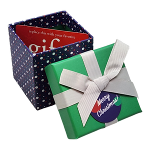 Gift Box Cube for Gift Cards - 3" x 3" - Dots