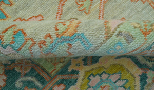 Elaine Custom Made Beige Traditional Design Hand Knotted Wool Rug
