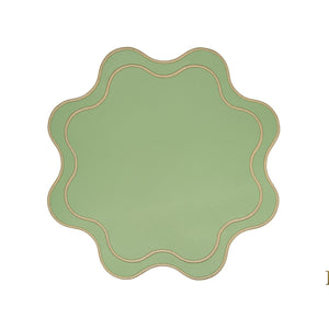 HAVEN LIGHT GREEN FAUX LEATHER PLACEMAT (Set Of 4)