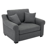 Elicited Upholstered Arm Chair with Wide Armrests and Removable Cushion - Accent Chairs