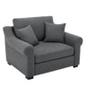 Elicited Upholstered Arm Chair with Wide Armrests and Removable Cushion - Accent Chairs