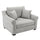 Elicited Upholstered Arm Chair with Wide Armrests and Removable Cushion - Accent Chairs