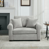Elicited Upholstered Arm Chair with Wide Armrests and Removable Cushion - Accent Chairs