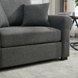 Elicited Upholstered Arm Chair with Wide Armrests and Removable Cushion - Accent Chairs