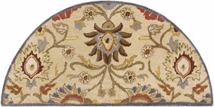 Caesar 1116 Hand Tufted Beige & Rust Wool Rug