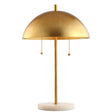 Ella dome metal with marble base led table lamp - Tuesday Morning - Table Lamps