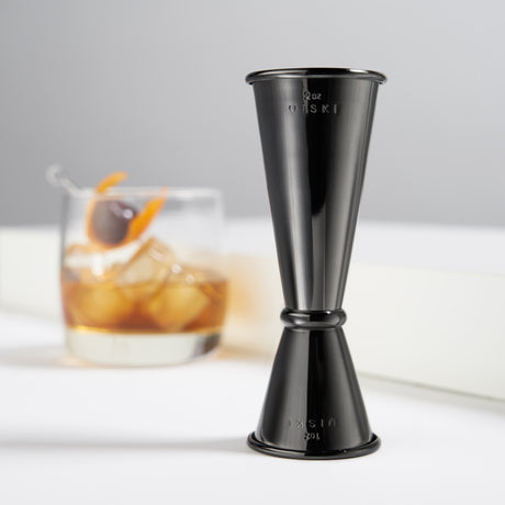 Large gunmetal japanese style jigger by viski®