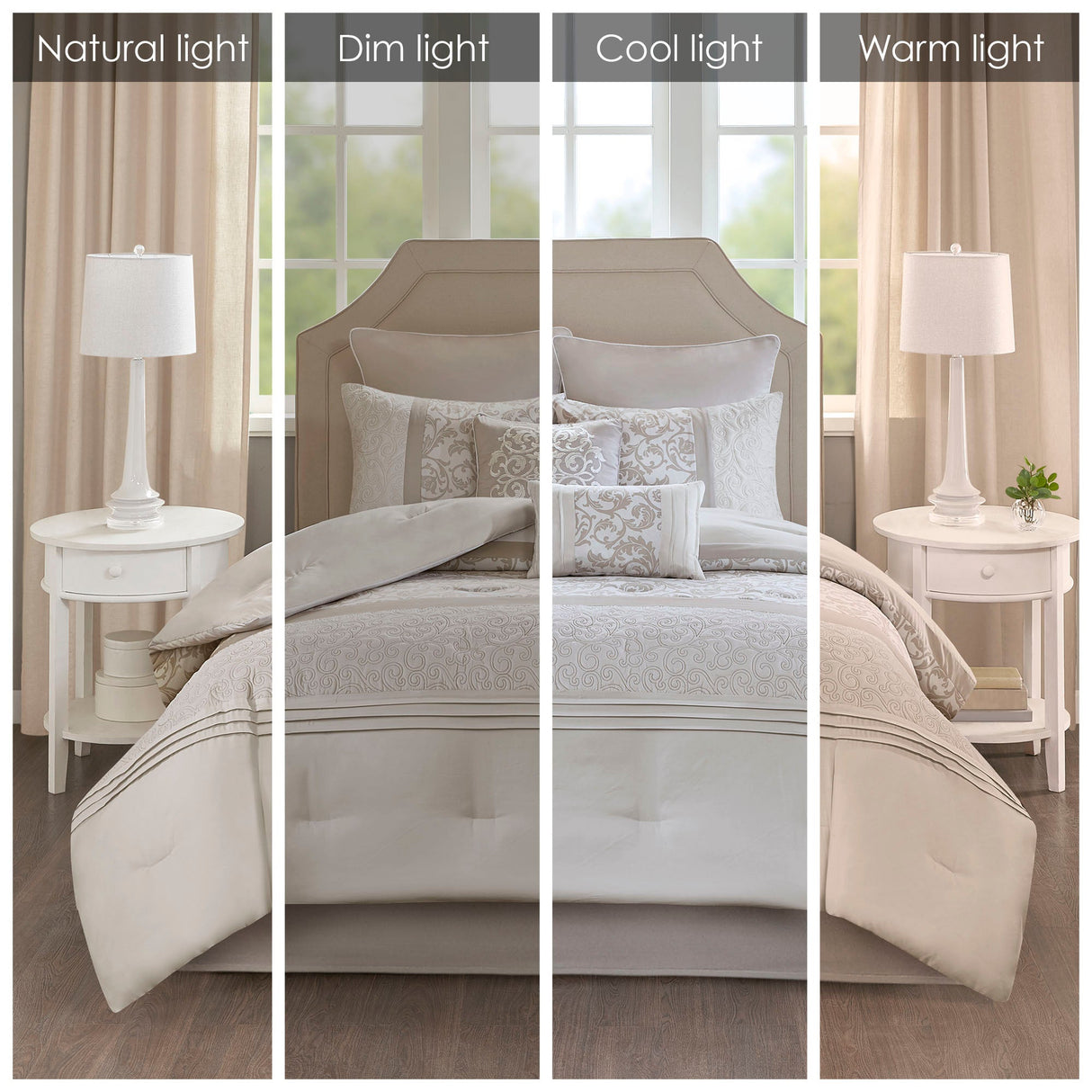 Embroidered 8 piece comforter set - Tuesday Morning - Quilts & Comforters