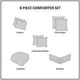 Embroidered 8 piece comforter set - Tuesday Morning - Quilts & Comforters