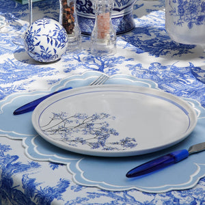 AQUELLE BABY BLUE RECTANGLE FABRIC PLACEMAT (Set Of 4)