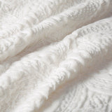 Embroidered medallion faux fur ultra plush comforter mini set - king - Tuesday Morning - Quilts & Comforters
