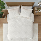 Embroidered medallion faux fur ultra plush comforter mini set - king - Tuesday Morning - Quilts & Comforters