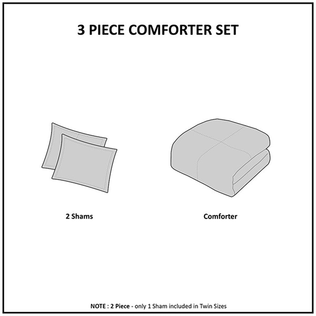 Embroidered medallion faux fur ultra plush comforter mini set - king - Tuesday Morning - Quilts & Comforters