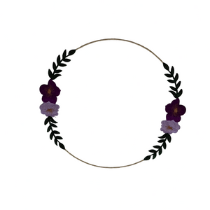 Jasmine White Round Faux Leather Placemat