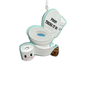 Poop! There It Is! Toilet Ornament