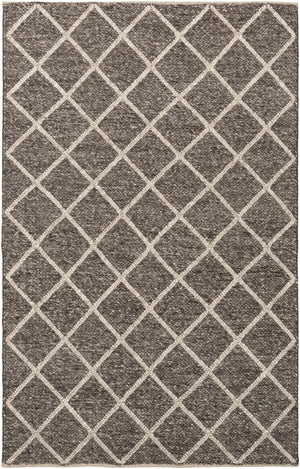 Syosset 2x3 Brown Trellis Wool&Viscose Rug - Clearance
