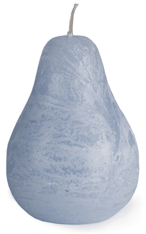 Timber Pear Candle (3" x 4" ) - Crystal Blue